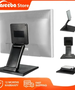 14-24" Desktop Monitor Holder with VESA Hole Folding TV Screen Stand Screen Mount Support Metal Bracket for Office Home School