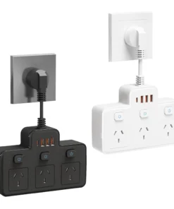 Australia AU Plug AC Wall Power Strip Independent Switch Multitap Power Socket adapt With USB C Ports Charging Network Filter