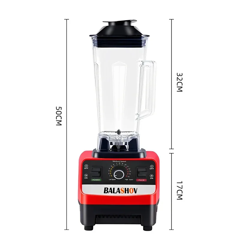 2000W Commercial Blender - High Power Food Processor for Smoothies and Ice - BPA Free - Image 5