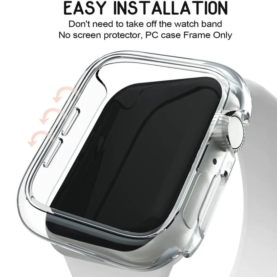 Cover for Apple Watch Case 45mm 41mm 44mm 40mm 42mm 38mm 46 49 mm Accessories PC Protector bumper iWatch Series 8 7 SE 6 5 4 3 9 - Image 4