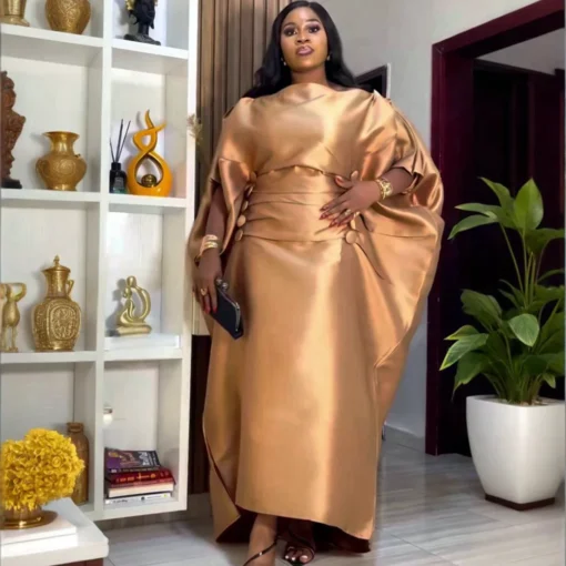 Traditional African Dashiki Maxi Dress with Vibrant Patterns for Women - Image 4