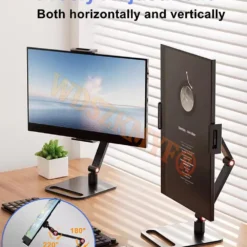 Alternative view of Portable Monitor Stand with 360° Adjustable Swivel Bracket for 12”-17.3" Tablets and Desktops