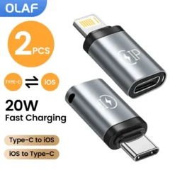 OLAF USB C Adapter Type C to Lightning Converter for iPhone 15 and Samsung Devices