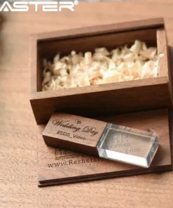 Alternative view of JASTER Wooden USB Flash Drive - 4GB to 64GB Thumb Drive for Wedding Gifts