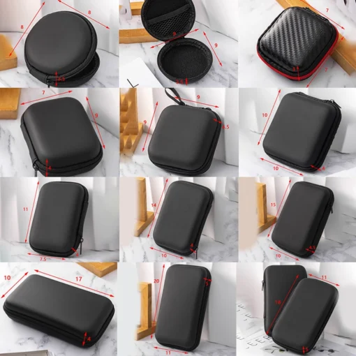 Portable Hard Shell Storage Bag with Multiple Compartments for Digital Gadgets - Image 6