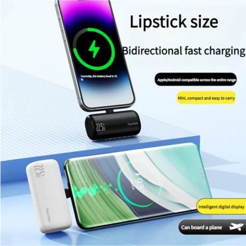 Alternative view of M&W Mini Power Bank 5000mAh - Fast Charging, USB Type-C, 4.5H Usage