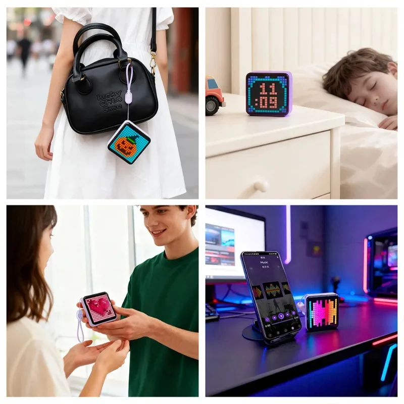 5000mAh LED Pixel Screen Power Bank with Night Light and App Control - Image 6