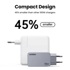 Alternative view of UGREEN 100W GaN USB C Charger with QC4.0 Quick Charge for Macbook, Laptop, Tablet, and iPhone 15/16/17 Pro
