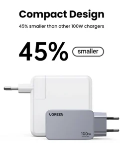 Alternative view of UGREEN 100W GaN Charger USB C Charger QC4.0 3.0 Quick Charge For Macbook Laptop Tablet PD Fast Charger For iPhone 17 16 15 Pro