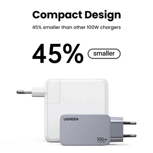 Alternative view of UGREEN 100W GaN Charger USB C Charger QC4.0 3.0 Quick Charge For Macbook Laptop Tablet PD Fast Charger For iPhone 17 16 15 Pro