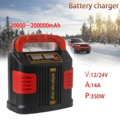 Alternative view of Car Jump Starter with AUTO Adjust LCD Display, 350W 14A, for 12V-24V Vehicles