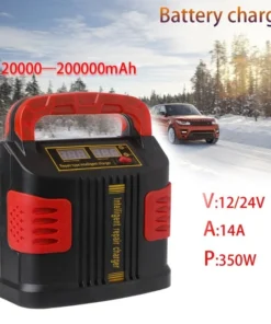 Alternative view of 350W 14A AUTO Adjust LCD Battery 12V-24V Car Jump Starter Portable