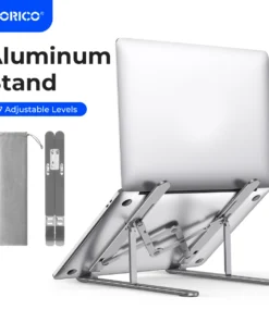 ORICO Adjustable Aluminum Laptop Stand – Portable with 7 Angles for MacBook and Tablets