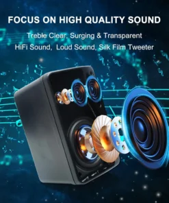 Alternative view of Herdio 3.5'' Waterproof Outdoor Speakers - 200W 3-Way Wall Mount for Patio and Marine Use