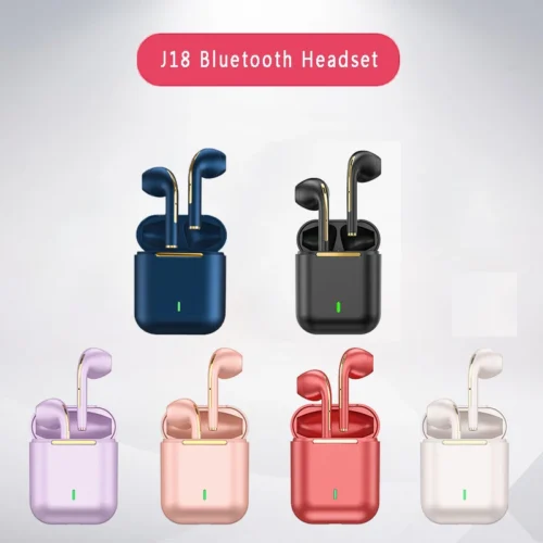 J18 Wireless Earbuds - Bluetooth 5.3, Long Playtime, Noise-Cancelling for Gaming and Business