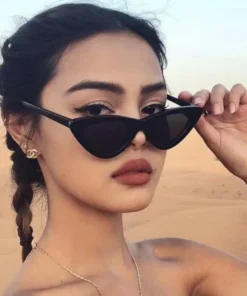 Vintage Triangle Cat's Eye Sunglasses Women's Brand Designer Fashion Sun Glasses Lady Outdoor Hip-hop Eyewear UV400 Gafas De Sol