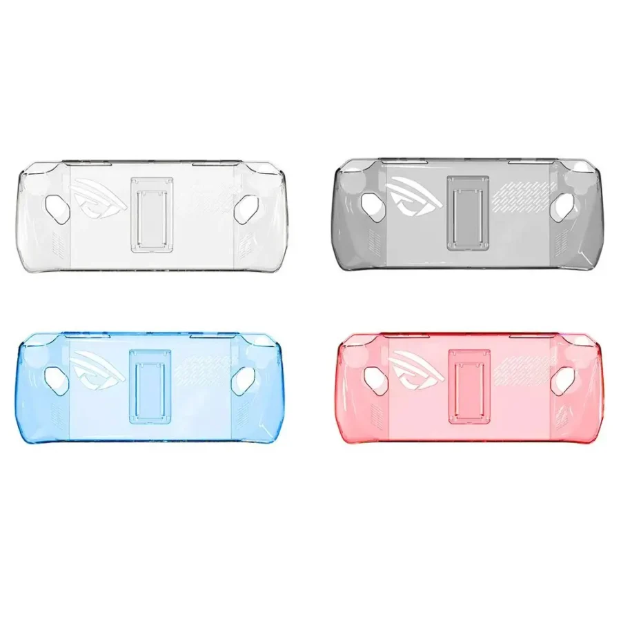 Shockproof Protective Case with Kickstand PC Back Cover Transparent Full Coverage Handheld Console Shell for Asus ROG Ally - Image 5