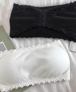 Lace Strapless Bra Women Sexy Tube Top Invisible Push Up Bralette Lady Seamless Underwea Lingerie Summer Chest Wraps Crop Tops
