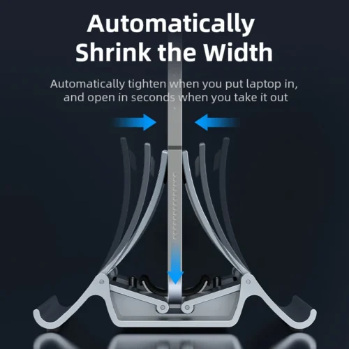 Alternative view of CABLETIME Vertical Laptop Stand with Heat Dissipation and Non-slip Silicone for MacBook and Tablets