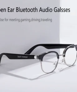 Meagtlva Bluetooth Audio Glasses with Touch Control and Voice Assistant - Compatible with iOS and Android