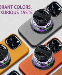 HOMEFISH Portable Bluetooth Speaker with RGB Lighting and Phone Holder - 7 Hours Playback