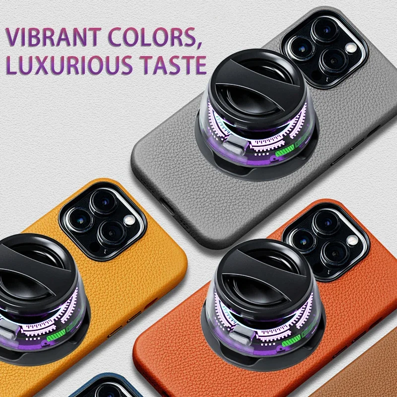 HOMEFISH Portable Bluetooth Speaker with RGB Lighting and Phone Holder - 7 Hours Playback