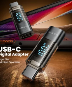 Alternative view of Toocki 100W USB C Adapter Type C to Type-C Digital Display Adapter OTG Connector For iPhone 15 Samsung S23 USB C OTG Connector