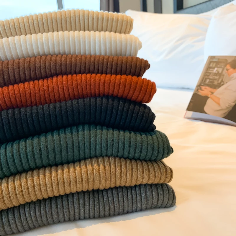 Chic Autumn Winter 2025 Pullovers Women Long Sleeve Casual Turtleneck Warm Basic Sweater Knit Jumpers Solid Color Slim Tops - Image 5