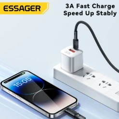 Alternative view of Essager USB C to Lightning Adapter with PD 20W Fast Charging for iPhone 15, 14, 11, xr, Pro Max