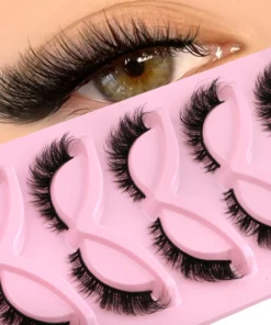 Alternative view of Veltrinay Cat Eye Lashes Natural Fake Lashes Winged End Eye Elongated Eyelashes Faux Mink Eyelashes False Lashes Makeup