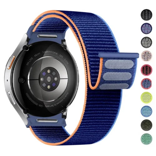 Band For Samsung Galaxy Watch 7/6/4/classic/5 pro 44mm 40mm wrist No Gaps Nylon sport loop correa bracelet Galaxy Watch 7 Strap