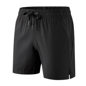 Men's Running Shorts with Quick Dry Fabric for Outdoor Sports - black, XXXL(75 kg-85 kg)