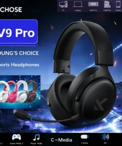 Original MCHOSE V9 PRO Music Esports Gaming Headphones 3-mode Wireless Noise Reduction Mic Customized Head-mounted