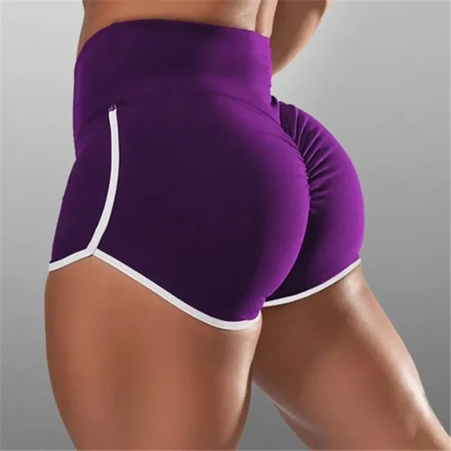 S-3XL Summer Quick-drying Running Shorts For Women High Waist Women Exercise Sexy Hips Push Up Sportswear Casual Yoga Pants
