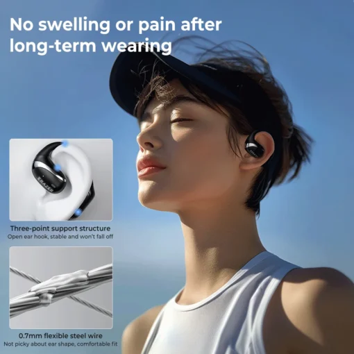 Wireless Headphones with Noise Reduction and Waterproof Design for Sports Enthusiasts - Image 3