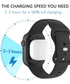 Alternative view of USB Type C Magnetic Wireless Charger for IWatch 9/8/7/6/5/SE USB C Portable Fast Charging Station for Apple Watch Series Ultra