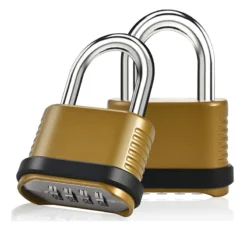 Heavy Duty 4-Digit Combination Lock for Outdoor Use – Waterproof Padlock for Fences, Lockers, and Gyms