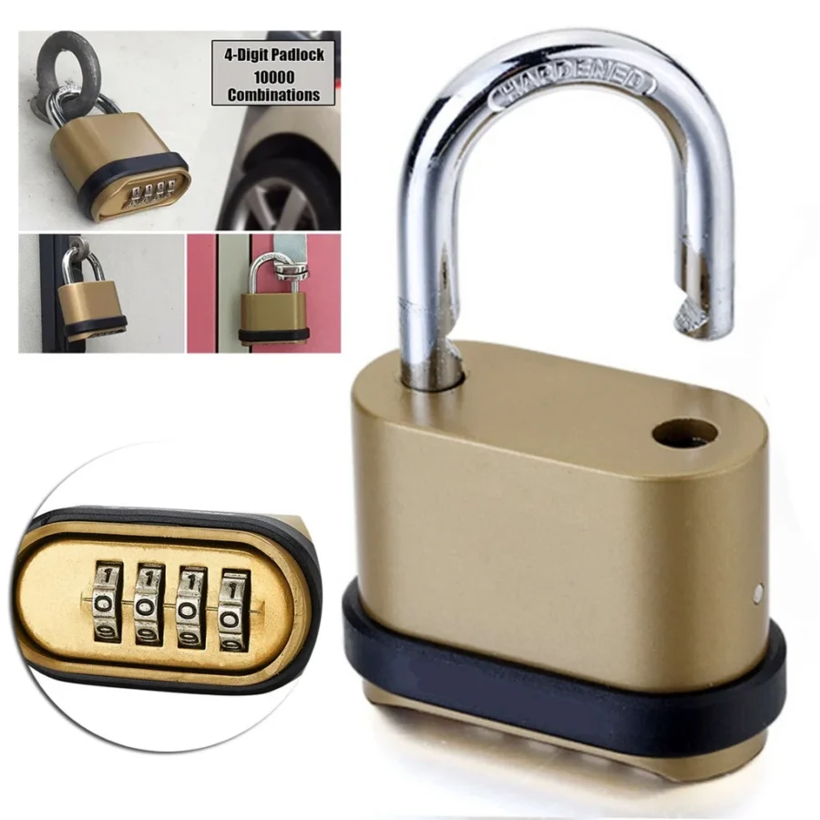 Brass Combination Padlock – Weatherproof, Anti-Rust, Anti-Theft - Image 7