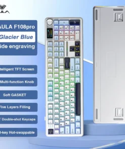 AULA F108 Pro Gaming Mechanical Keyboard Tri Mode Custom Multi-Knob Screen RGB Esports Wireless Keyboard with TFT Smart Display