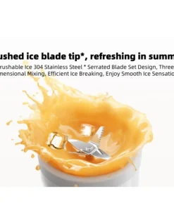 Alternative view of MIJIA Portable Electric Juicer - Mini Blender for Fruits and Vegetables, Quick Ice Crushing