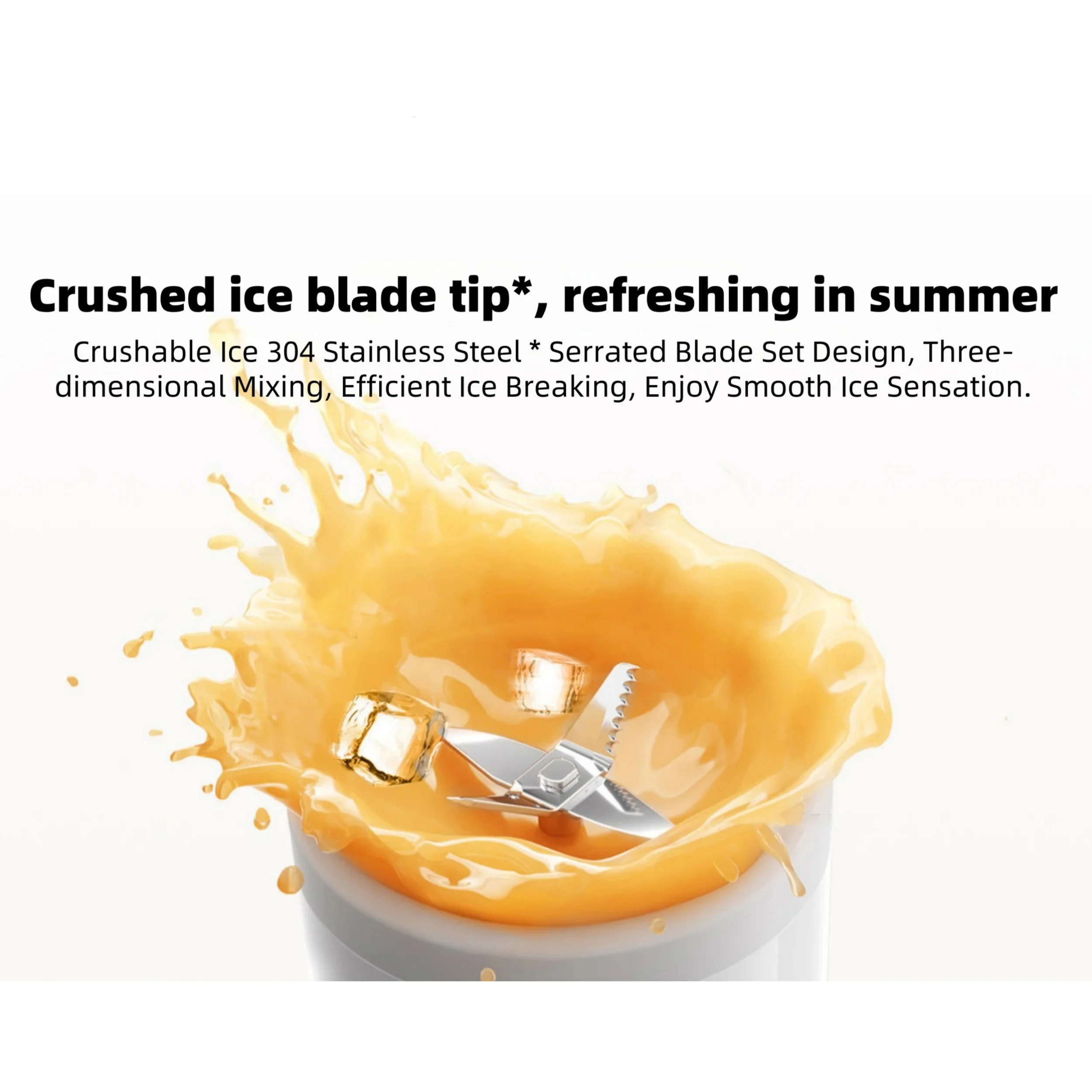 MIJIA Portable Electric Juicer - Quick Ice Crushing Mini Blender for Fruits and Vegetables - Image 2