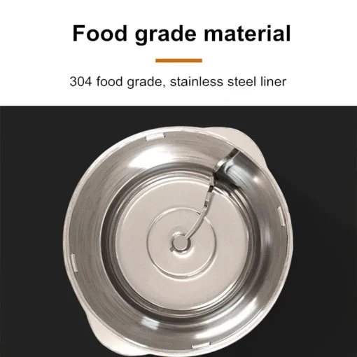 Vertical Stand Mixer with 5L Stainless Steel Bowl and 500W Power for Home Bakers - Image 4