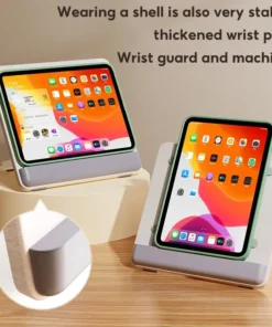 Alternative view of Wooden Desktop Tablet Bracket for iPad Pro 12.9" - Hand-Painted Drawing Shelf