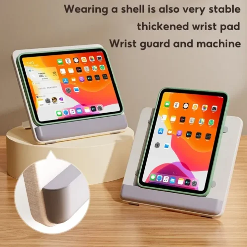 Alternative view of Wooden Desktop Tablet Bracket for iPad Pro 12.9" - Hand-Painted Drawing Shelf