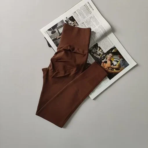 High Waist Seamless Yoga Leggings with Quick-Dry Fabric for Women - Image 6