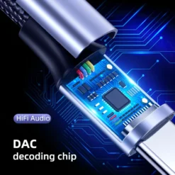 Alternative view of USB C to 3.5mm Headphone Adapter for iPhone and Android Devices - AUX Audio Adapter for Earphones