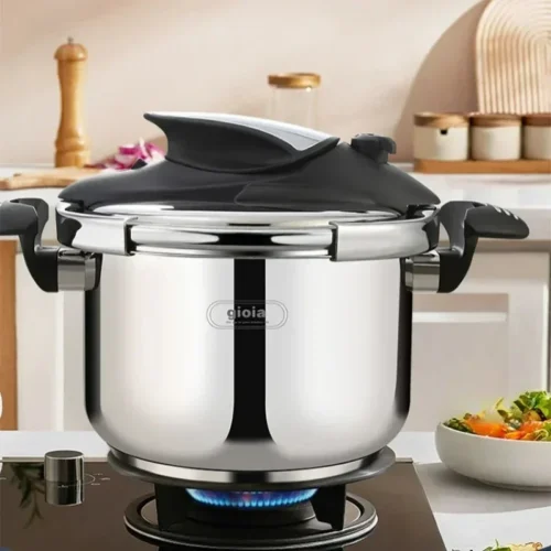 Gioia 6L Multi-Function Pressure Cooker - 304 Stainless Steel, Gas and Induction Compatible