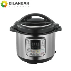 Electric Pressure Cooker with Non-Stick Inner Pot and Timed Cooking for Family Meals