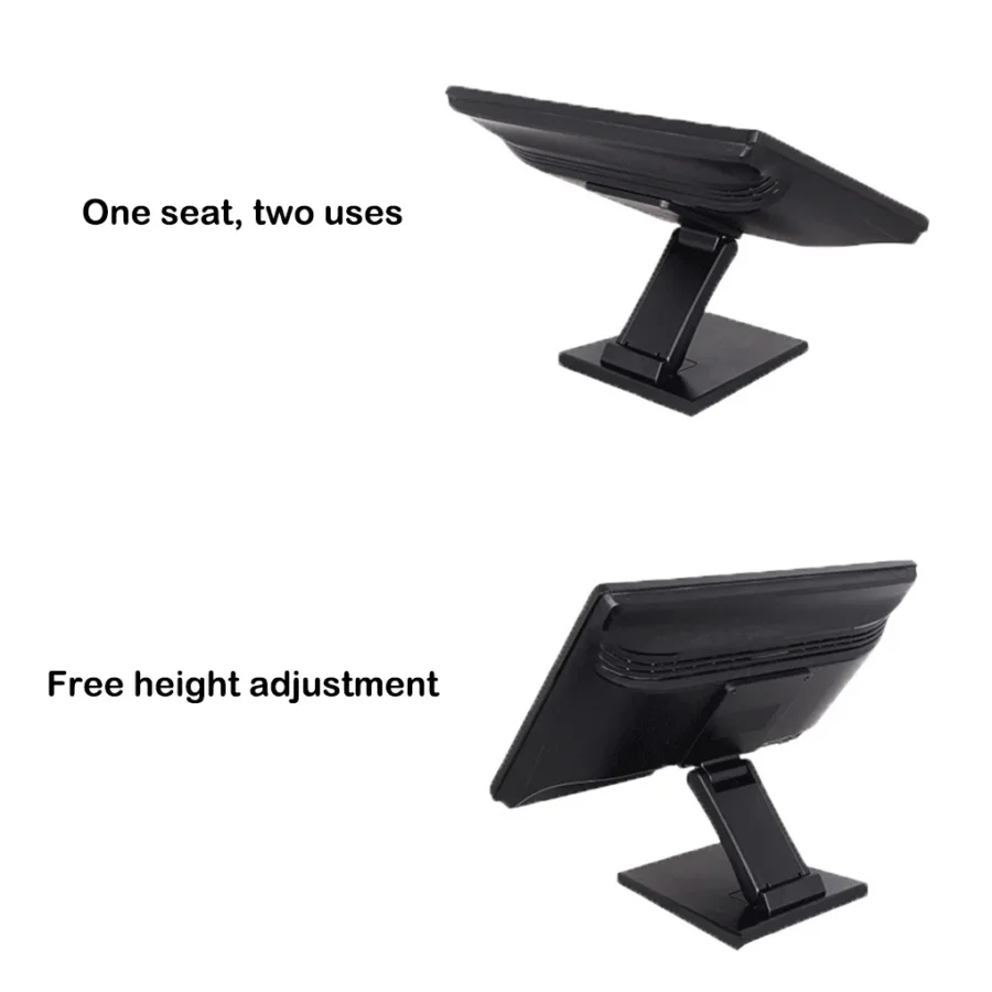 Monitor Stand Bracket 75mm Desktop Foldable PC LCD Mount Holder Upright Hanger Computer Support for 17-24 Inch Black - Image 3