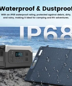 Alternative view of Renogy 1024Wh Portable Power Station with 200W Solar Panel for Camping